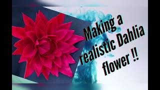 How to make a realistic fondant dahlia flower [upl. by Lleinad152]