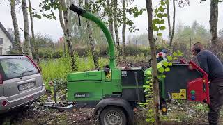 Rębak do gałęzi Arborist 150 GreenMech  TEST  chipper for branches  wood chipper tree chipper [upl. by Yelrahs91]