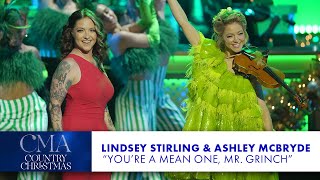 Lindsey Stirling and Ashley McBryde – “You’re A Mean One Mr Grinch”  CMA Country Christmas 2023 [upl. by Rayle574]