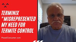 Terminix Reviews  They misrepresented my need for termite control [upl. by Dnamron956]