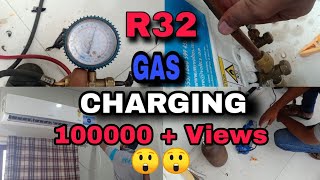 R32 Refrigerant chargingstep by step procedure [upl. by Alleuol645]