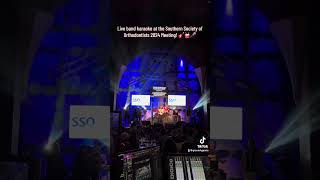 Singing Celine Dion Karaoke with a Live Band at an Orthodontics Conference SSO 2024 shorts [upl. by Aikkan]