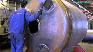 EUROWATER manufacturing steel vessels for pressure filters [upl. by Hairehcaz]