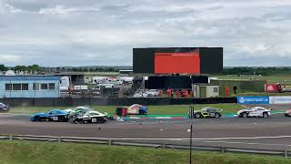 Ginetta Junior Big Crash Thruxton May 2022 [upl. by Richard]