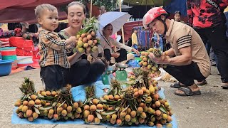 Kind Man  Helps Single Mother Buy Lychee at Market  Thank You Kindness  anh hmong [upl. by Meyeroff]