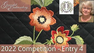 Graceful Embroidery 2022 competition entry 4 [upl. by Howlyn]