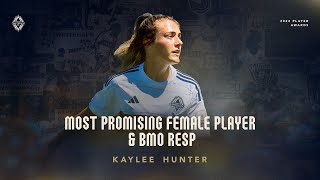 Kaylee Hunter  Most Promising Female Player and BMO RESP Academy Female Player [upl. by Marnie]