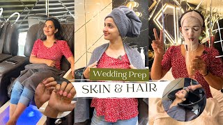 Wedding Prep  Hair SpaNailsCleanupWaxingPedicure  Malavika Krishnadas NayikaWedsNayakan ❤️ [upl. by Tonl]