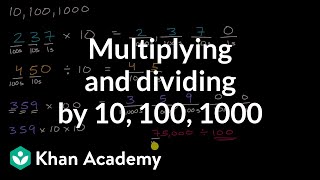 Multiplying and dividing by 10 100 1000 [upl. by Aneret460]