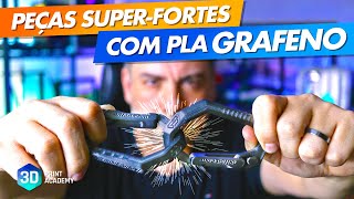 PEÇAS SUPERFORTES Impressão 3D com PLA GRAFENO Voolt3D [upl. by Hsirap]