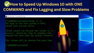 How to Speed Up Windows 10 with ONE COMMAND and Fix Lagging and Slow Problems 2024✅ [upl. by Mehelhteb]