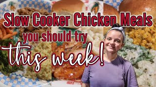 3 Super Simple CROCKPOT Chicken Meals to Save You Time During the Holiday Season [upl. by Eeldivad]