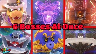 What If You Fight 6 Bosses At The Same Time  Super Mario Odyssey [upl. by Carman]