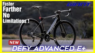 All New Giant Defy Advanced E  Lightweight Road ebike with SyncDrive move plus motor [upl. by Adnalohs]