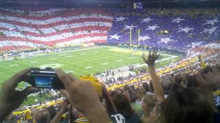 Lambeau Field Flyover Sept 8 2011 [upl. by Aicertap]