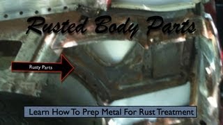 66 Mustang Restoration  Rust Treatment on Rusted Metal [upl. by Maddock]