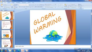 Create a PowerPoint Presentation with Global Warming [upl. by Tutankhamen743]