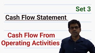 Cash Flow Statement Cash Flow From operating Activities Set 3 [upl. by Lessirg613]