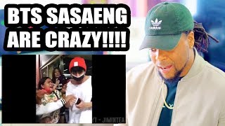 BTS Sasaeng Moments  Crazy Fans SMH  Reaction [upl. by Akapol865]