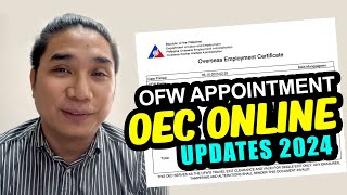 OEC Online Appointment 2024  Paano kumuha ng oec exemption online 2024 [upl. by Erlin539]