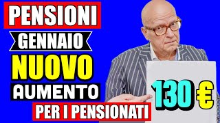 PENSIONI GENNAIO❗️NUOVI AUMENTI da 130€ CONFERMATI per QUESTI PENSIONATI 👉 ECCO CHI LI AVRÀ 📊💶 [upl. by Rey]