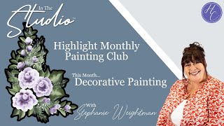 Painting Club  January 2023  Highlight Crafts  Stephanie Weightman [upl. by Aryamo]