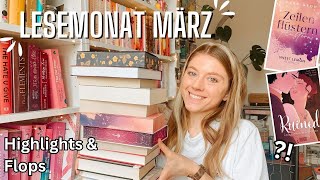 Lesemonat März 📚 Trotz Leseflaute ein paar Highlights amp Flops  Bookaholicgroup [upl. by Niliac]