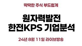 원자력발전 수혜주 한전KPS 기업분석 [upl. by Lynda]