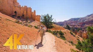 Amazing Bryce Canyon Virtual Hike  4K Footage for Fitness EquipmentTraining Simulators  15 HRS [upl. by Ainak]