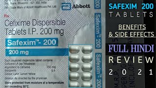 Safexim 200 Tablet Cefixime Dispersible Tablets Ip 200 Mg Safexim Ip 200 Tab Reviews Adda [upl. by Iliak262]