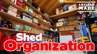 How To Maximize Storage Space  Shed Organization  Garage Organization  Garage Storage Ideas  DIY [upl. by Atelahs]