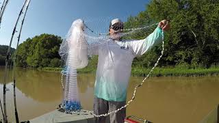 Super Easy Throwing Large Cast Nets [upl. by Ytnom153]