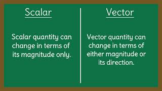 Difference between Scalar amp Vector physics physicsclass scalar vector vectors education notes [upl. by Brittan325]