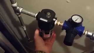 Sanborn Blackmax 80 gallon 2 stage air compressor setup [upl. by Tiertza500]