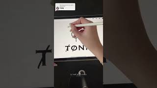 Design a Logo with us  Name Logo Design with Procreate procreate logodesign namelogo Toni  Get [upl. by Luciana]