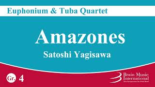 Amazones  Euphonium amp Tuba Quartet by Satoshi Yagisawa [upl. by Sirak339]