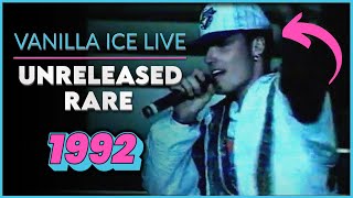 Vanilla Ice Live  Where Tha Dogs At All Night Long Unreleased RARE 1992 [upl. by Idaf]