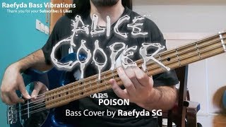 Alice Cooper  Poison live Bass Cover  Raefyda SG [upl. by Lunneta]