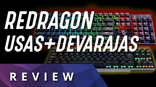 ¿TECLADO COMPACTO O COMPLETO  REVIEW Redragon USAS y DEVAJARAS [upl. by Arjan]