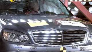 Euro NCAP  Mercedes Benz C Class  2007  Crash test [upl. by Beattie123]