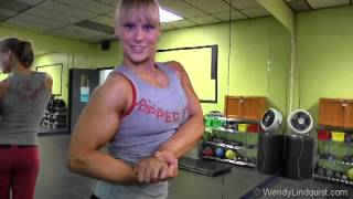 Wendy Lindquist Biceps Front And Rear [upl. by Llahsram]