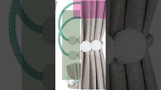 ESTEEMSOCOM  Minimalist Faux Pearl Magnetic Curtains Tiebacks Strong Magnetic Buckle No Drilling [upl. by Wolfson]