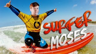 MOSES THINKS HES A SURFER  3s with Sizz and Moses [upl. by Ramburt]