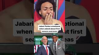 Jabari Parker gets emotional when asked about playing overseas [upl. by Irahc]