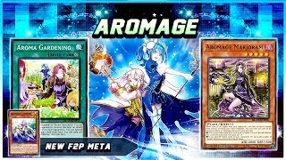 COMPETITIVE NEW F2P AROMAGE META 2020 YuGiOh Duel Links [upl. by Airotcivairam]