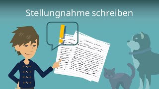 Stellungnahme schreiben  einfach erklärt [upl. by Ynnattirb]