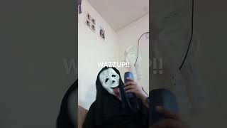 WAZZUP scene recreated IRL ghostface movie [upl. by Sion968]