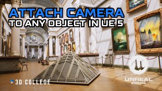 Unreal Engine 5  attach Sequencer Camera to object [upl. by Adnotal]