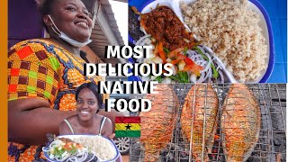 COOKING AND SELLING GHANA FOOD NATIVE TO THE WESTERN REGION  HOW TO MAKE ATTIEKE  LIVING IN GHANA [upl. by Anilatac]