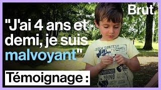 Malvoyant et âgé de 4 ans Joachim apprend à vivre avec son handicap [upl. by Mharg696]